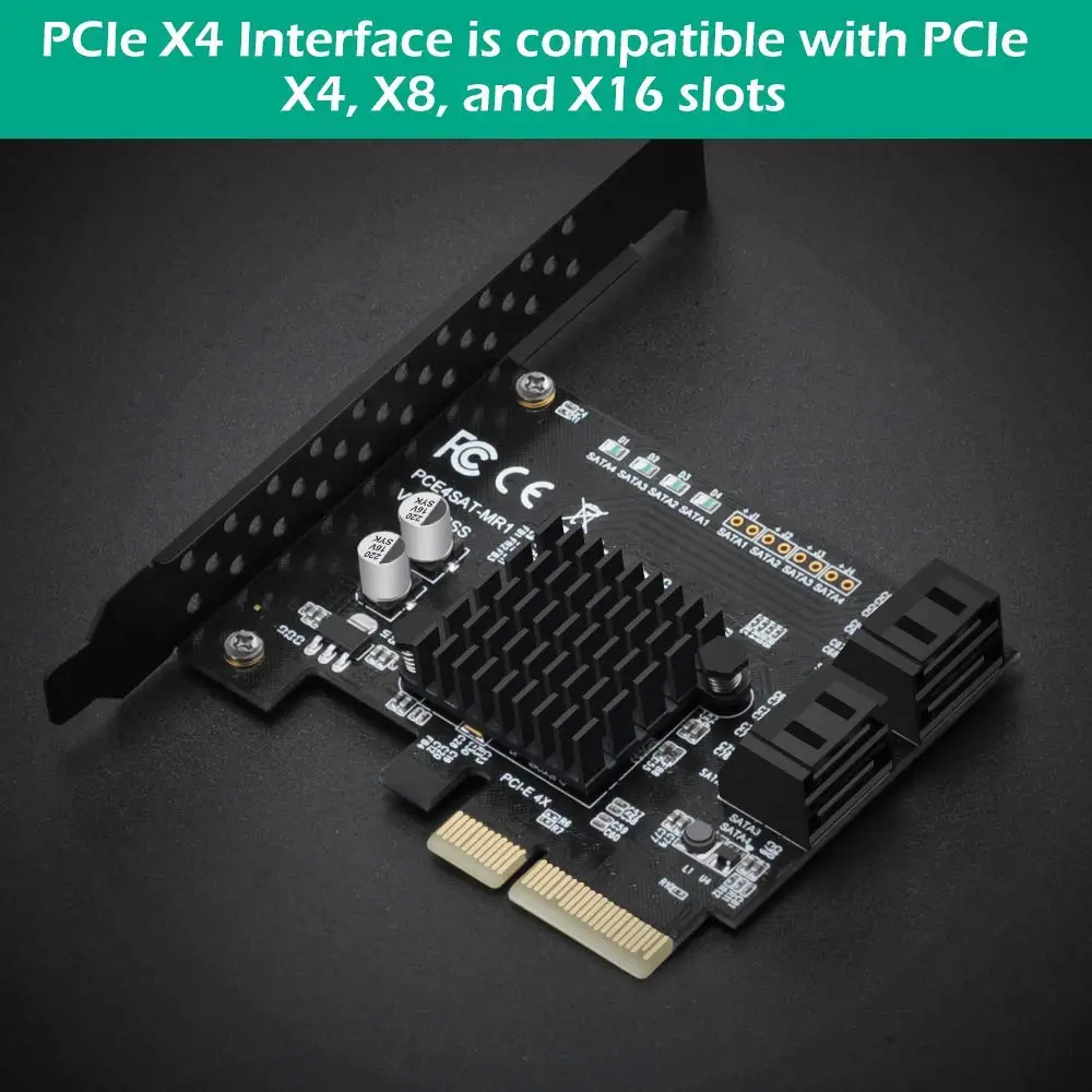 4 портовый контроллер SATA III 6 Гбит/с PCIE RAID карта узлового контроллера поддержка