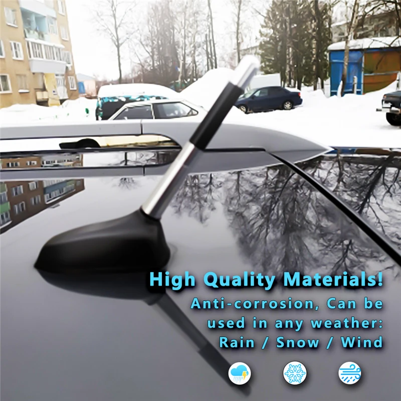 Автомобильная FM антенна 12 см из углеродного волокна мачта для Mazda Ford Focus Toyota Tundra