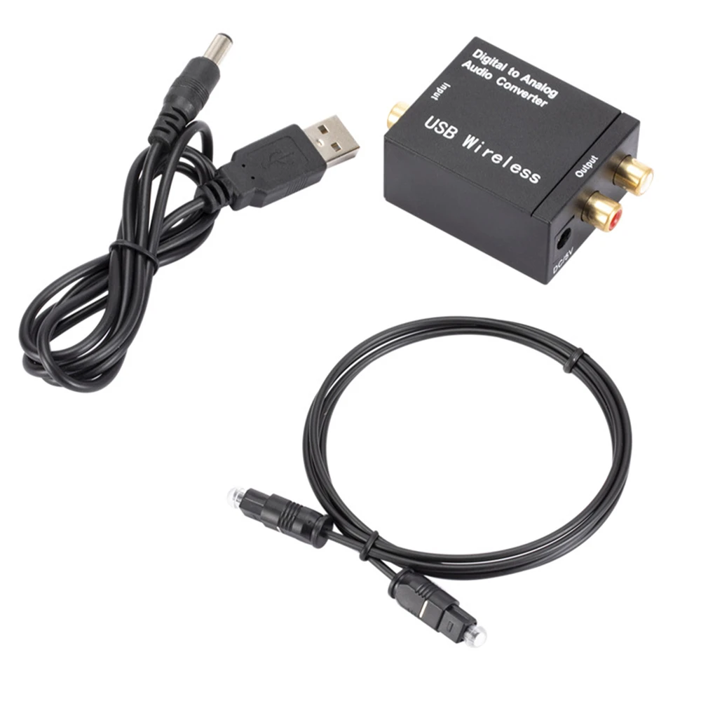 Digital to Analog Audio Converter Support Bluetooth Optical Fiber Toslink Coaxial Signal RCA R/L Decoder SPDIF DAC | Электроника