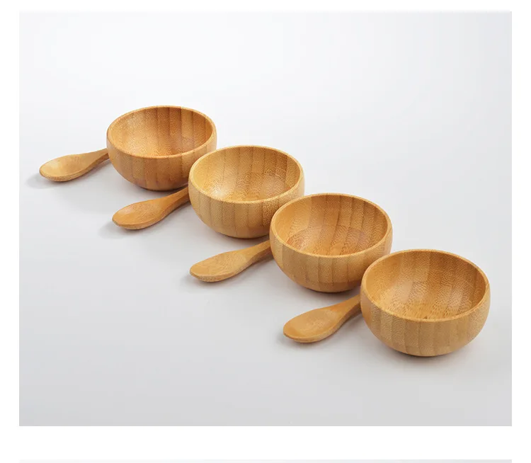 5/10 шт./лот пустая бамбуковая маска для лица миска с ложкой Косметическая