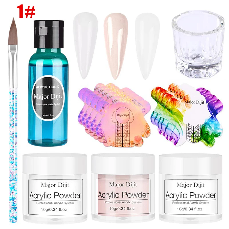 

2021 Hot Sale Nail Art Crystal Powder Tool Set Transparent Crystal Nail Carving Flower Powder Nail Apto Para Principiantes