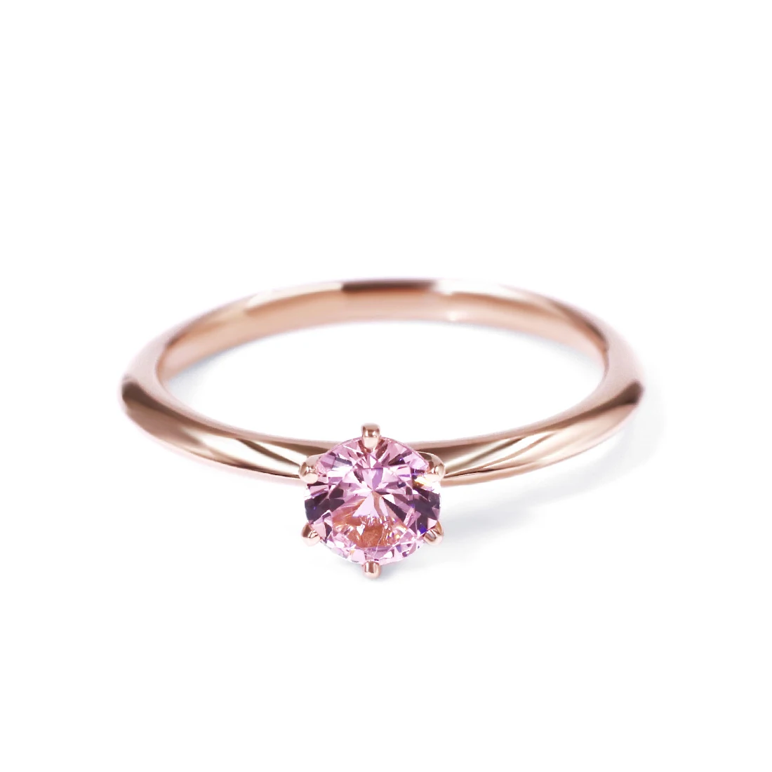

Tianyu Gems Nanosital Pink Gemstone Gold 585 Women's Ring Boutique Jewelry High Level Accessories For Wedding Engagement Grils