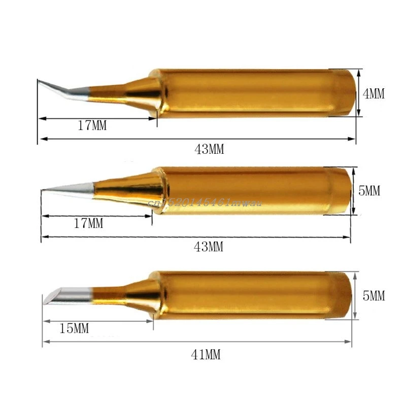 Наконечник паяльника золотого цвета без свинца Сменный нагревательный элемент для 936 паяльных