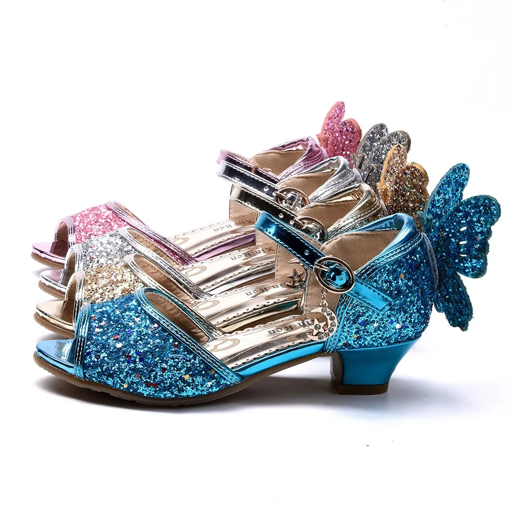 

ARLONEET Kids Sandals Baby Girls Shoes Crystal Sequins Bling Butterfly Dance Princess Shoes Sandals Sandalias 2020 girls shoes