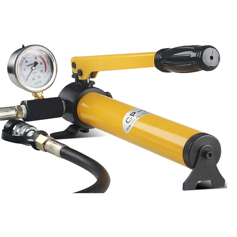 Высококачественный ручной гидравлический насос с манометром Промышленный