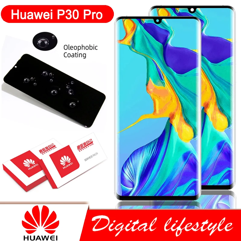 100% Оригинальный 6 47 &quotдисплей с рамкой для Huawei P30 Pro ЖК-дисплей сенсорным экраном