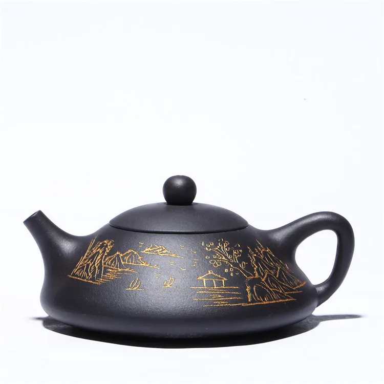 

Yixing recommended manufacturers selling ore black mud dongpo teapot kung fu tea set gift custom wholesale agents
