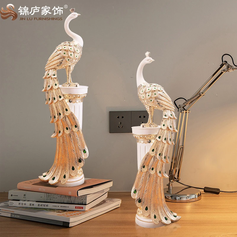 Украшение в виде павлина декор европейском стиле для гостиной ТВ креативный