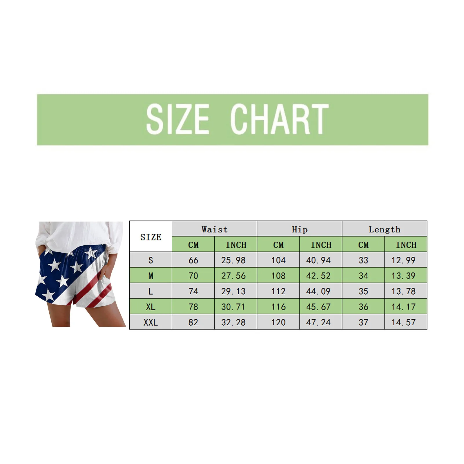

Independence Day Shorts Women Elastic High Waist Shorts Summer Striped Star Flag Print Casual Short Women Loose Hot Shorts