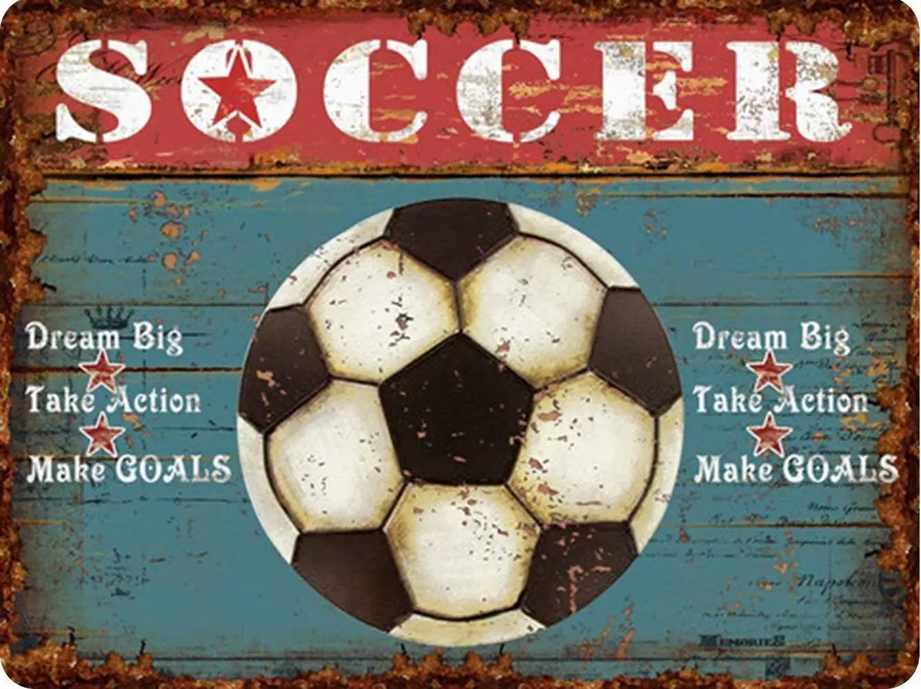 

Большой металлический Ретро-плакат с надписью «Футбол», 20 х30 см