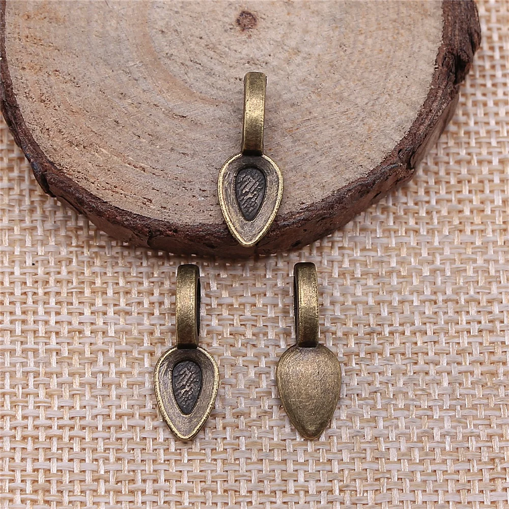 

20 шт. Diy серьги ювелирные аксессуары 7x21 мм бусины под залог цинковый сплав античный бронзовый цвет