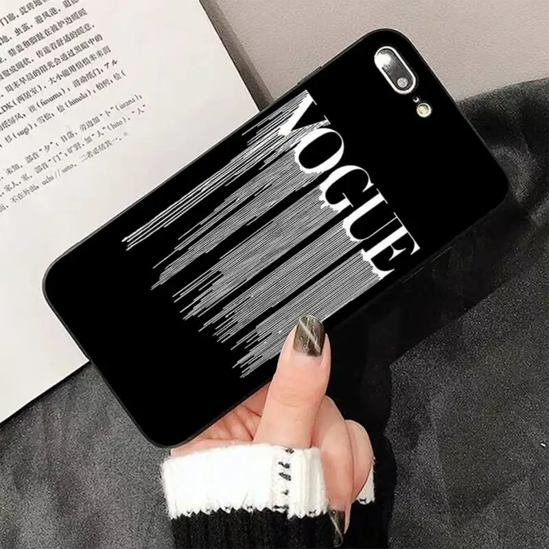 Роскошный модный журнал VOGUE мягкий чехол для телефона iphone 13 8 7 6 6S Plus X 5 5S SE 2020 XR 11 pro