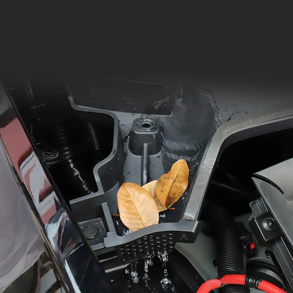 

High Quality ABS Anti-Clogging Net For Tesla Model Y 2020-2021 Black Engine Hood Water Channel