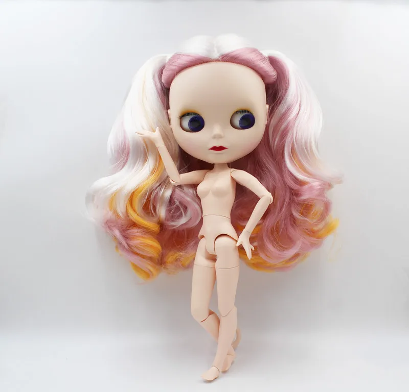 Free Shipping colorful RBL-920 DIY Blyth doll fashion hair 4 big eyes man body 1/6 BJD special price boy toy girl birthday gift | Игрушки и
