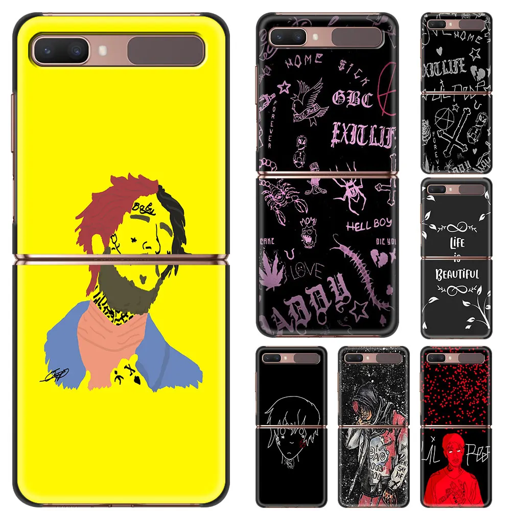 

Phone Case For Samsung Z Flip 5G TPU Cover Silicone Black Softshell lil peep