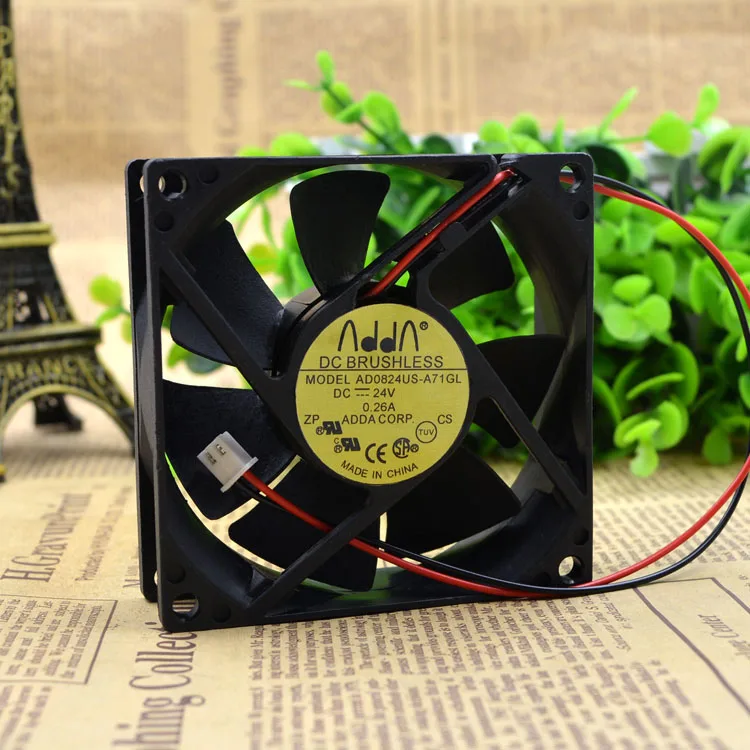 

Genuine Adda 8cm8cm 8025 Dc24v 0.26a AD0824US-A71GL Power Fan
