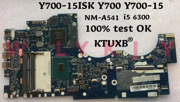 KTUXB BY511 NM A541 материнская плата для ноутбука Lenovo Y700 15ISK 15 ноутбук процессор i5 6300 GTX960M