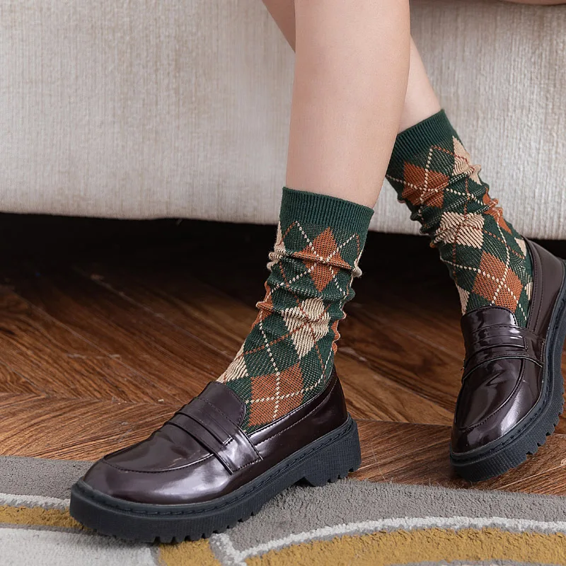 Носки Jeseca женские в японском стиле колледжа милые винтажные длинные Харадзюку