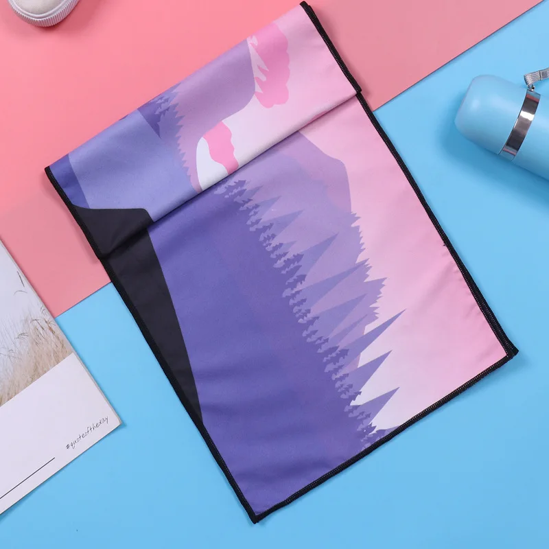 Полотенце для тренажерного зала и йоги из микрофибры быстросохнущее холодное