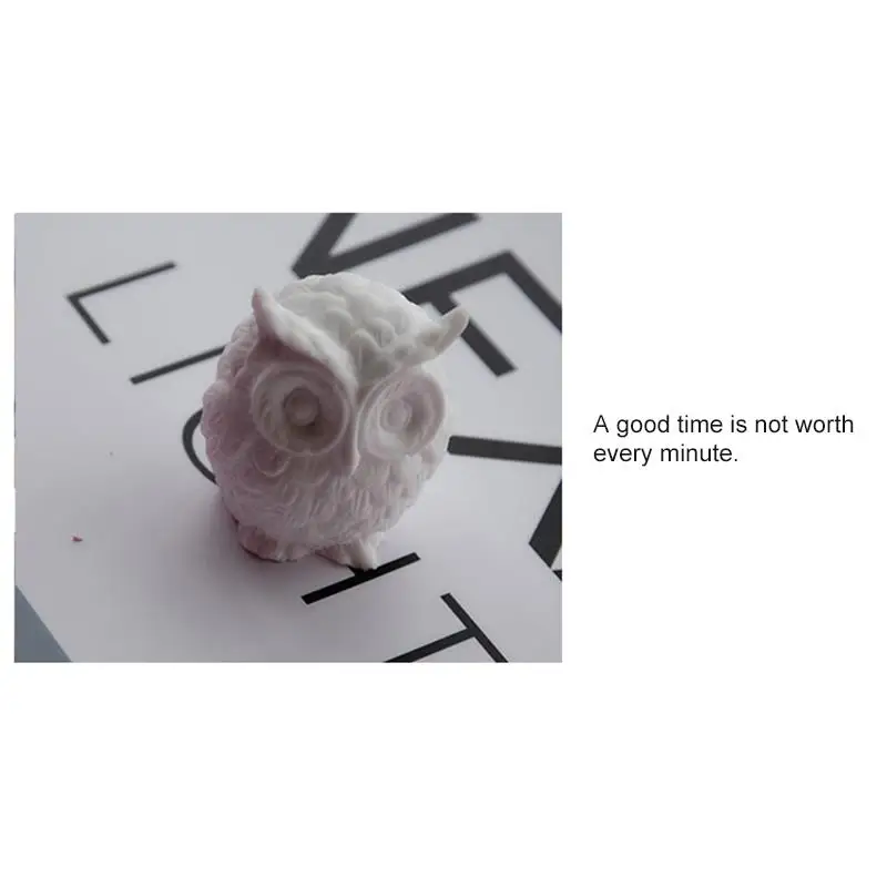 3D форма для ароматизированных свечей в виде совы силиконовая торта смолы воска и