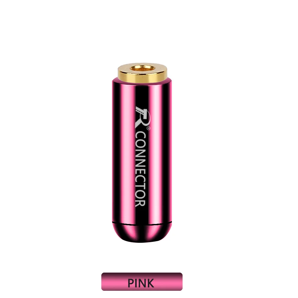 Pink 4 предмета в комплекте, новинка, Алюминий Jack 3,5 аудио со штекера на гнездо 3,5 мм 3 полюс стерео разъем позолоченный разъем провода наушники "сделай сам" - Цвет: Pink