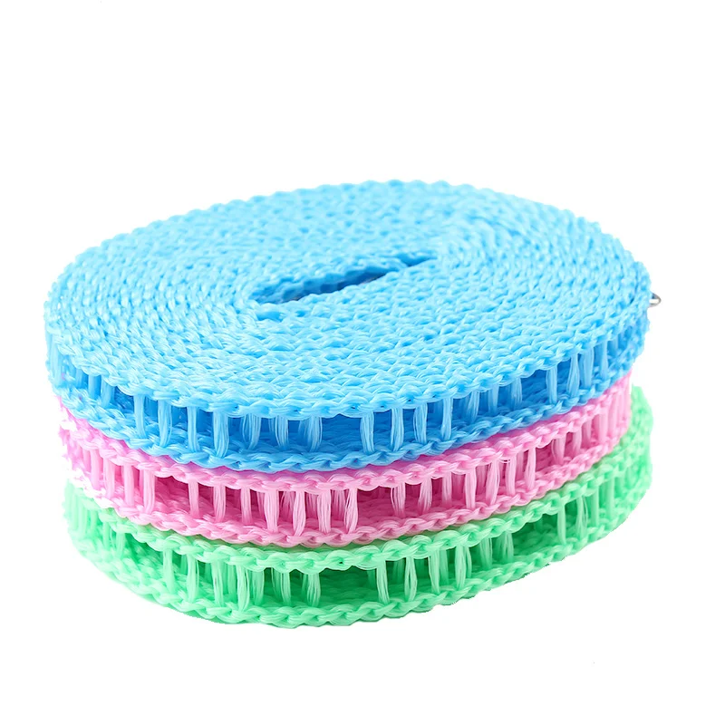 

3/5/8/10m Fence-type clothesline Portable anti-skid windproof drying quilt sock rope indoor outdoor travel Storage Organization