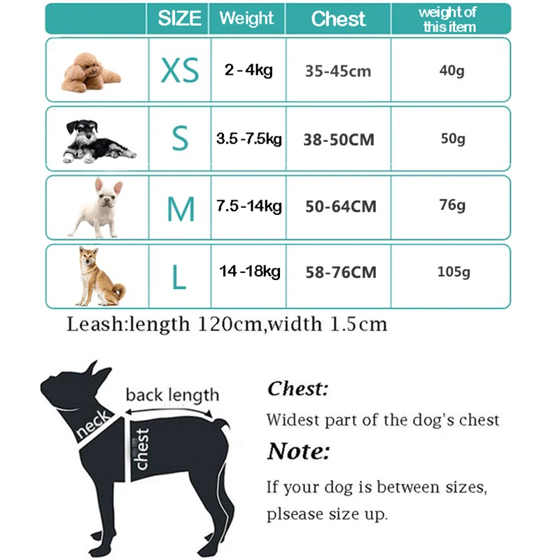 Светоотражающая шлейка для собак с поводком мягкая Воздухопроницаемая сетчатая