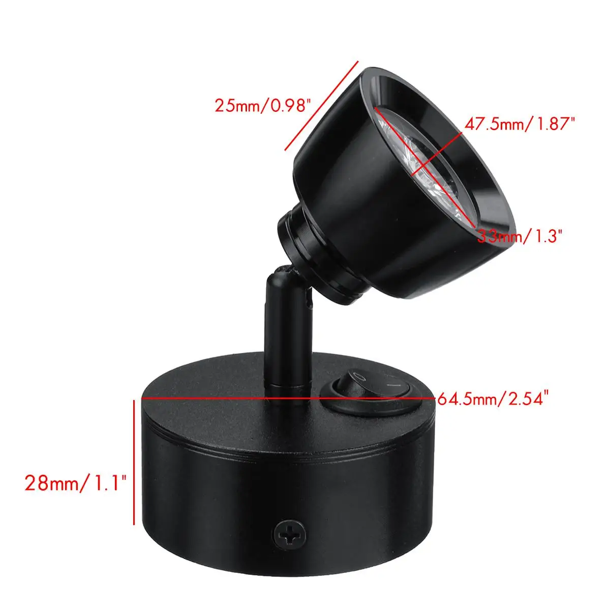 12 24v led spot light rv interior lights bedside kitchen cabinet wall lamp 3w for truck boat free global shipping