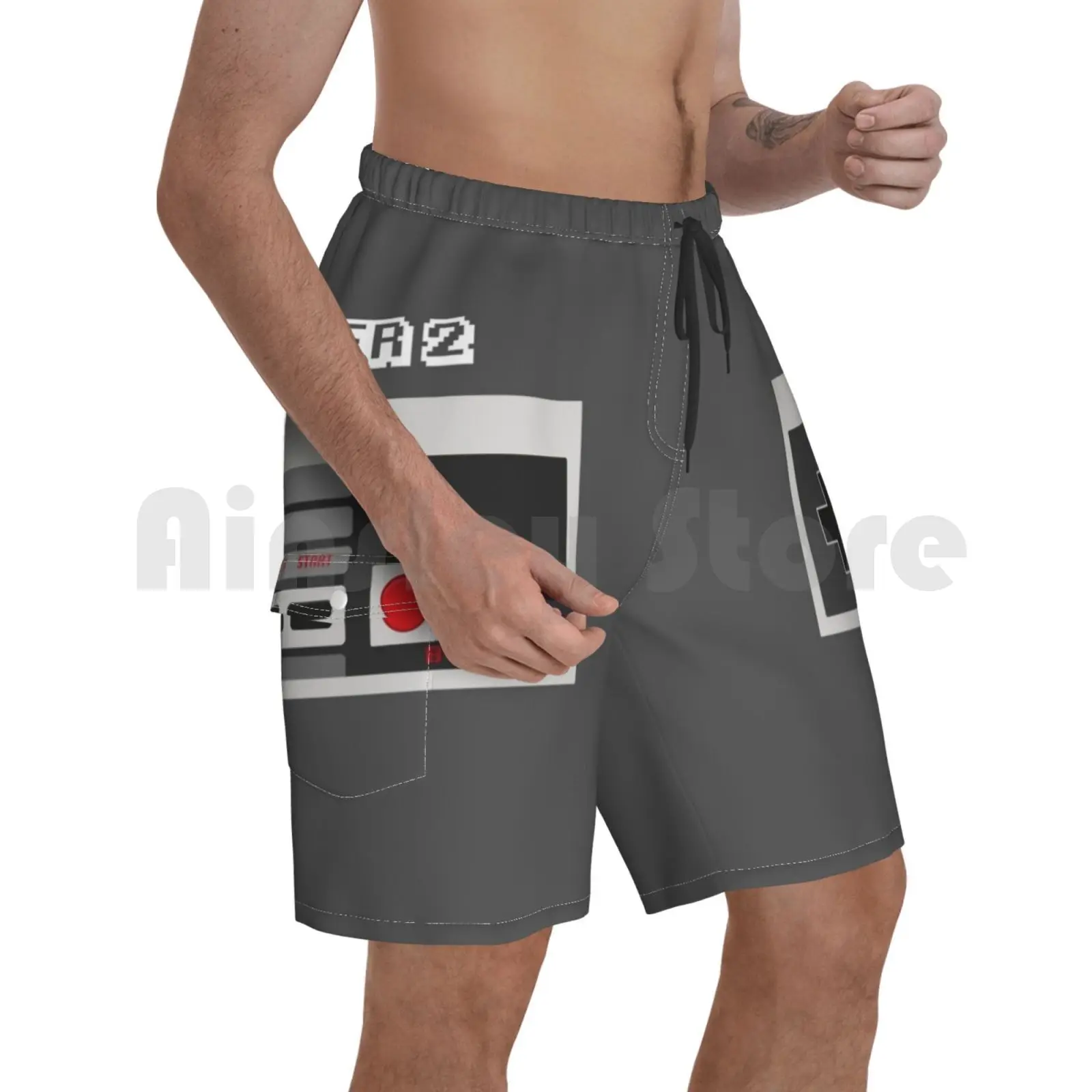 Ретро геймер дизайн плейер 2Гб Пляжные шорты мужские пляжные для купания