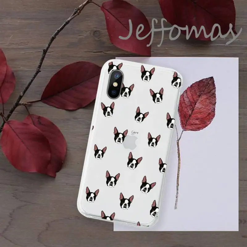 

Pit Bull cute dog animal Phone Case Transparent for iPhone 11 12 mini pro XS MAX 8 7 6 6S Plus X 5S SE 2020 XR