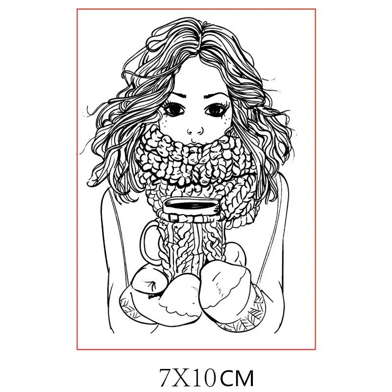 Прозрачные штампы для девочек скрапбукинга создание карт силиконовые рукоделия