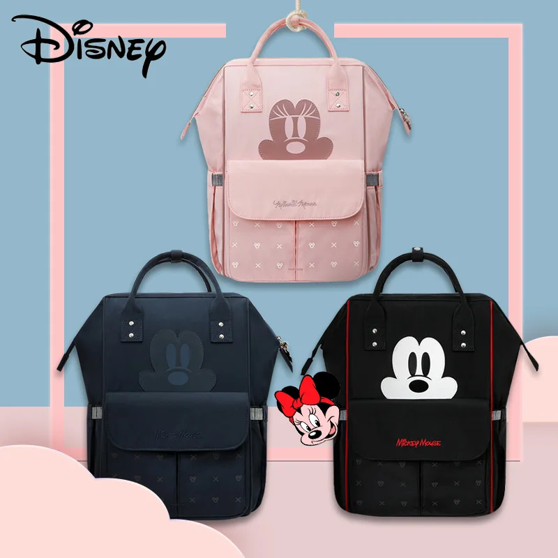 Disney Waterproof Diaper Bags for Mom Travel Stroller Bags Large Capacity Maternity Backpack Bebe Baby Care Mummy Nappy Bag USB