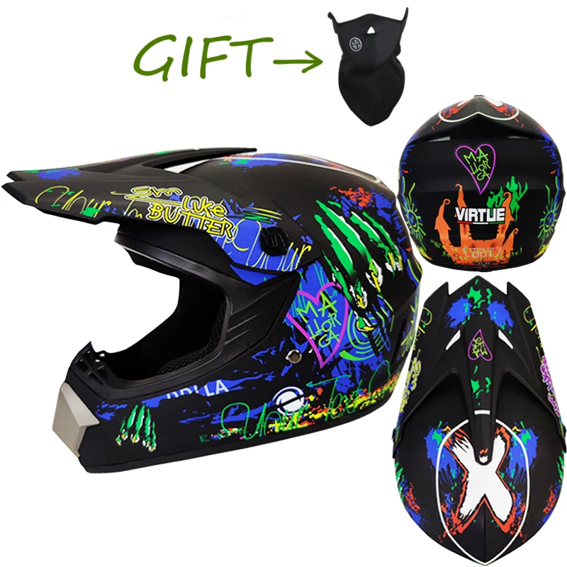 Мотоциклетный шлем защитный для езды на мотоцикле или велосипеде по