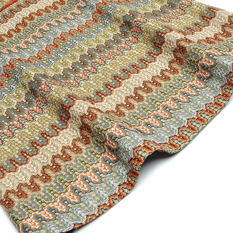 

2020 AUTUMN MULTICOLOR FLARED SLEEVE PATCHWORK DRESS