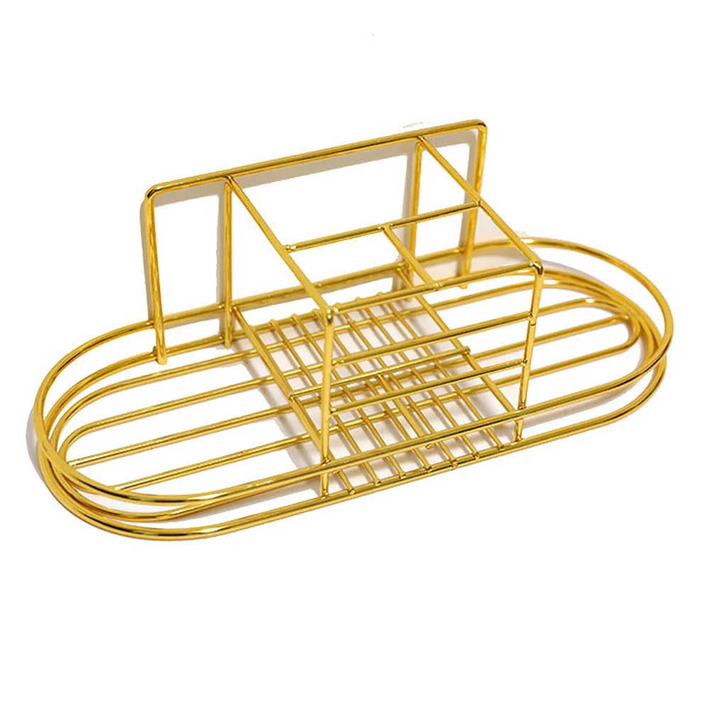 

1PC Toothbrush Holder Wall Mounted ToothBrush Shelf Self Adhesive Metal Toothbrush Cup Toothpaste Storage Rack for Bathroom