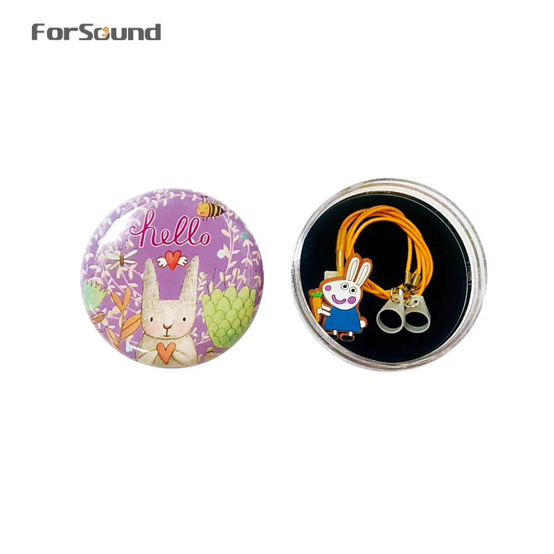 Детский слуховой аппарат ForSound BTE с зажимом защита от потери слухового аппарата