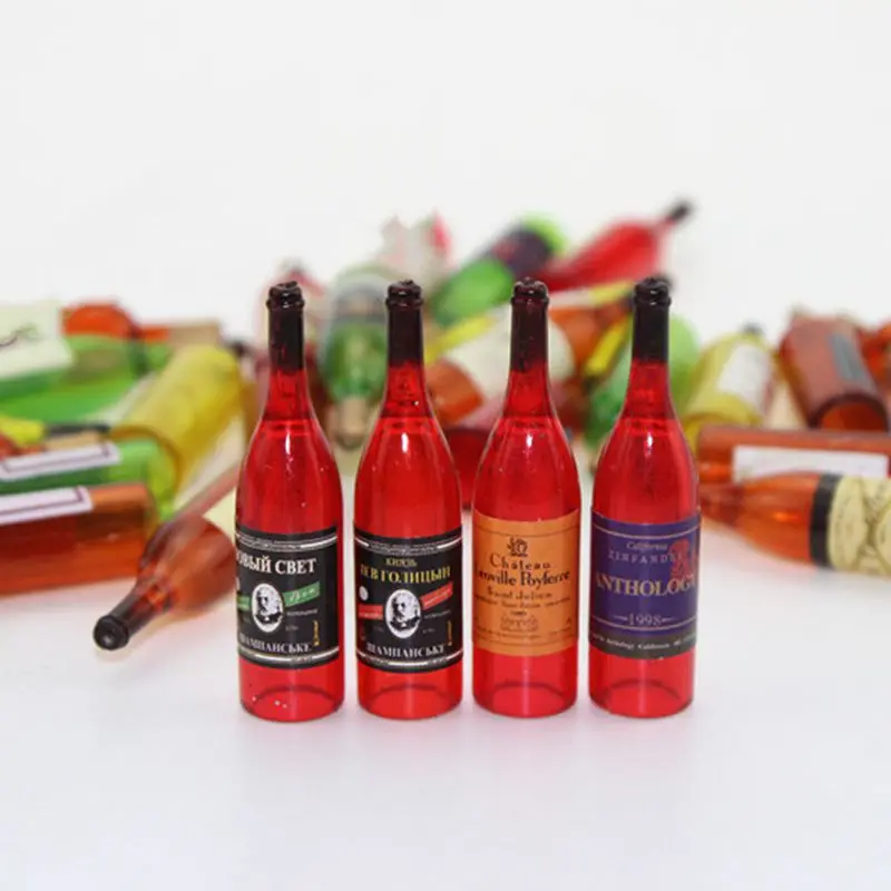 8 шт./компл. пивные бутылки для вина виски кукольный домик миниатюрный аксессуар