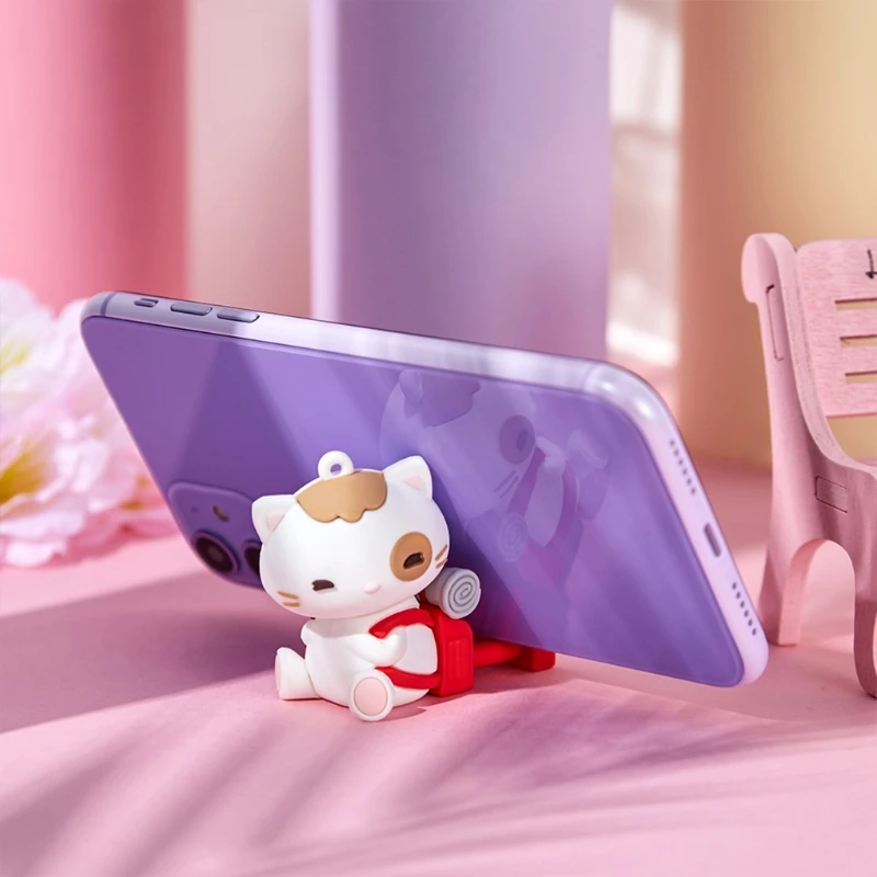 

Universal Silicone Cute Cat Smart Phone Holder Cartoon Lucky Cat Desk Stand Mount Bracket Cradle for Mobile Phone Cellphone