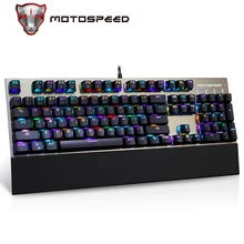 Motospeed CK108 Mechanical Keyboard Russian English 104 keys RGB Wired Gaming Keyboards