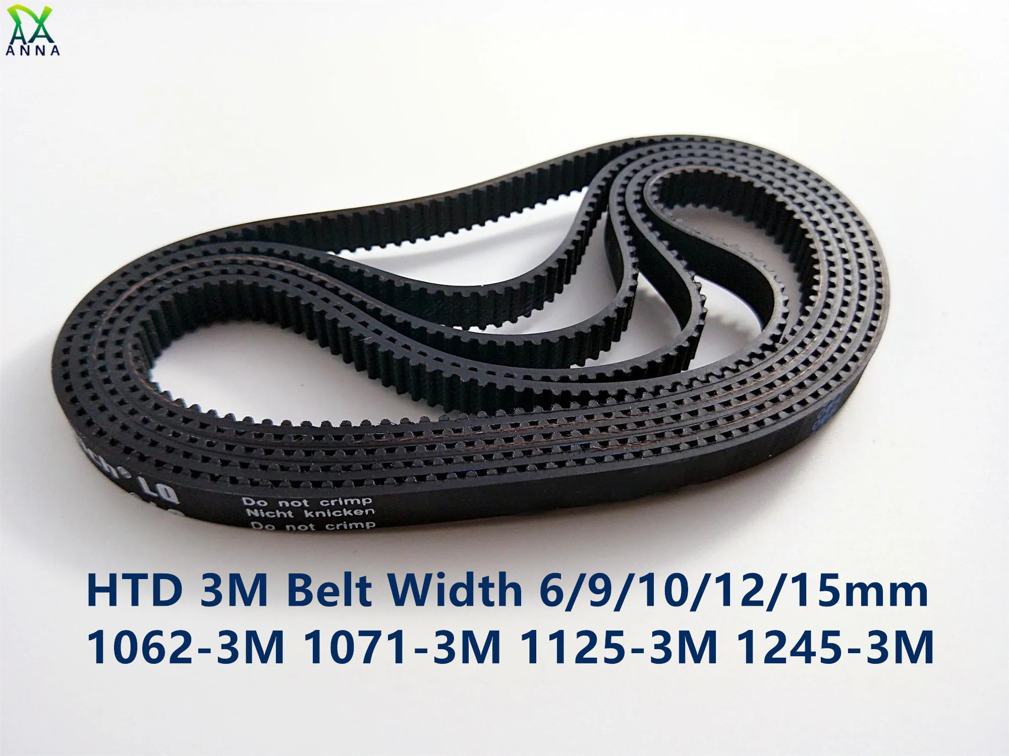 

HTD 3M Timing belt C=1062 1071 1125 1245 width 6/9/15mm Teeth 354 357 375 415 HTD3M synchronous 1062-3M 1071-3M 1125-3M 1245-3M