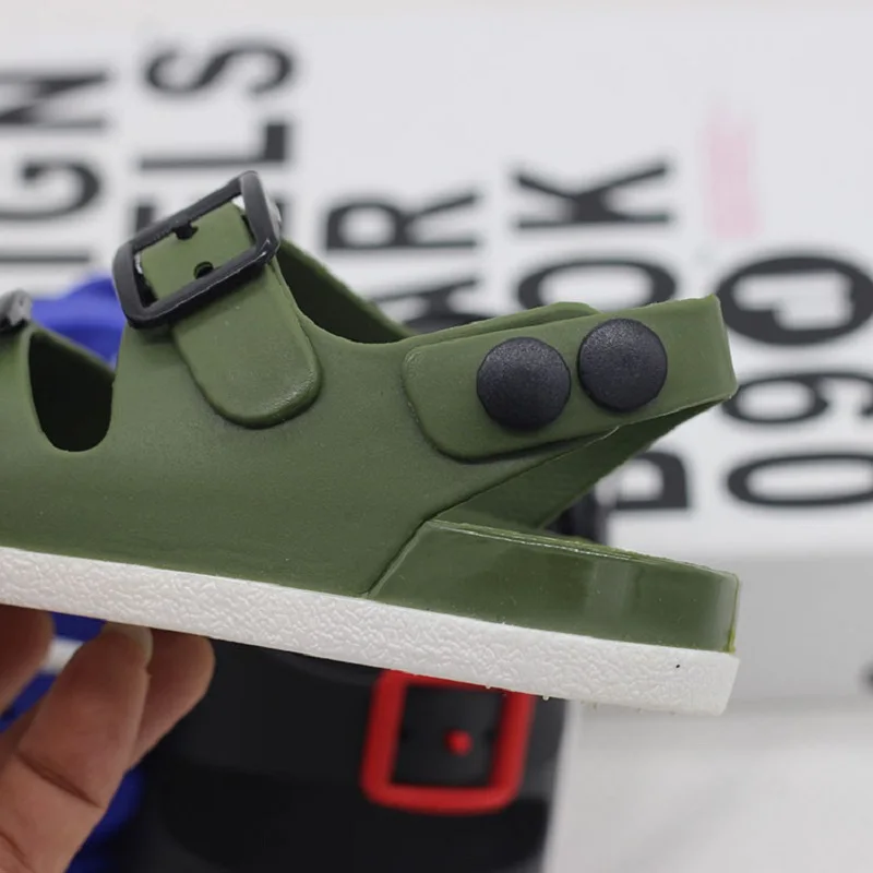 Сандалии для мальчиков Детские босоножки модная пляжная обувь плоская