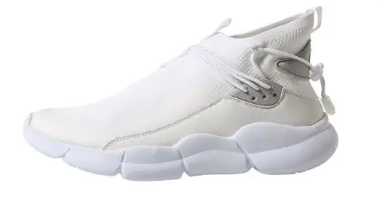 white 41 Xleeomi Uleemark мужские легкие плетеные туфли мужские модные повседневные дышащие удобные нескользящие кроссовки для умного роста - Цвет: white 41