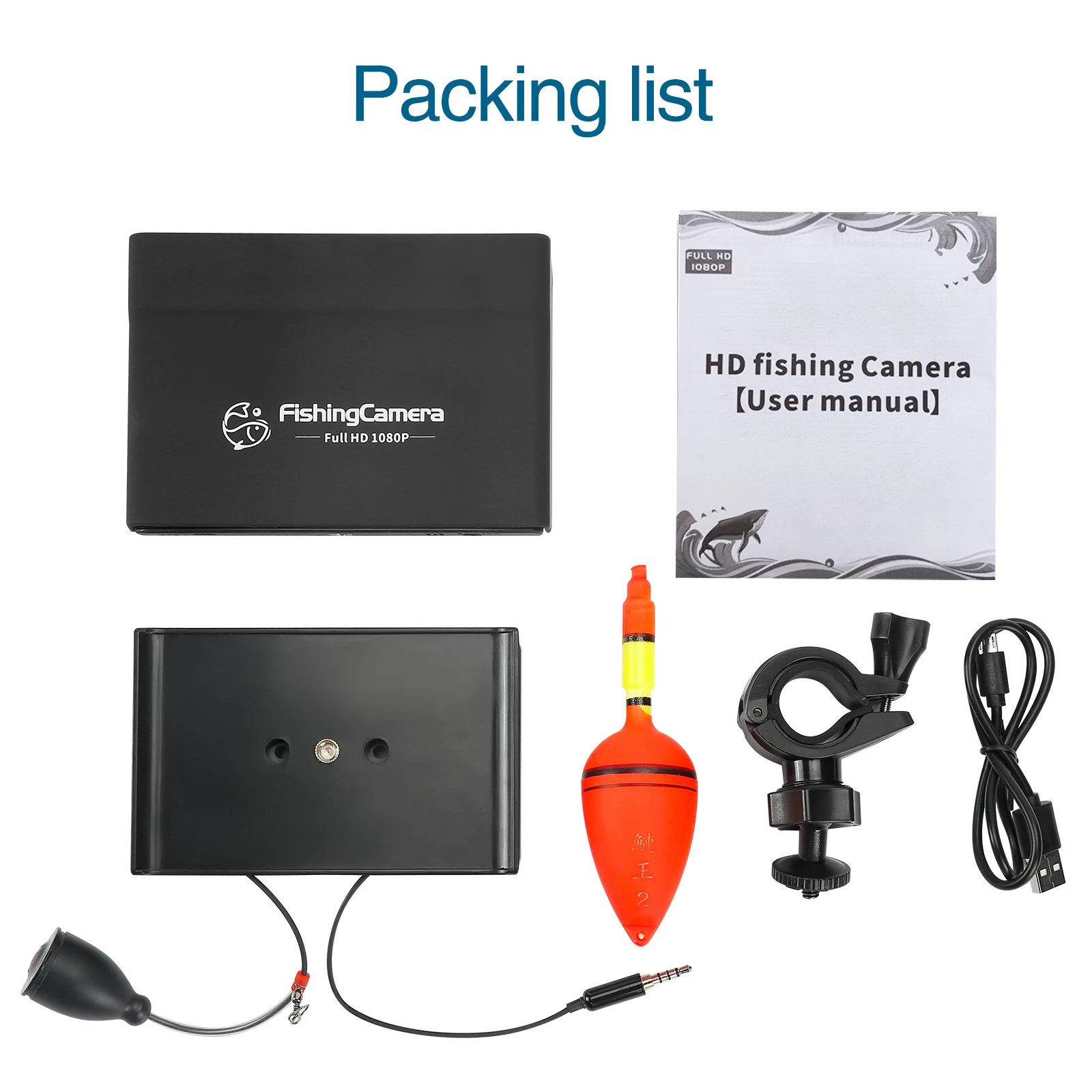 Портативная подводная камера для рыбалки эхолот-рыболокатор 5 0 дюйма реальное