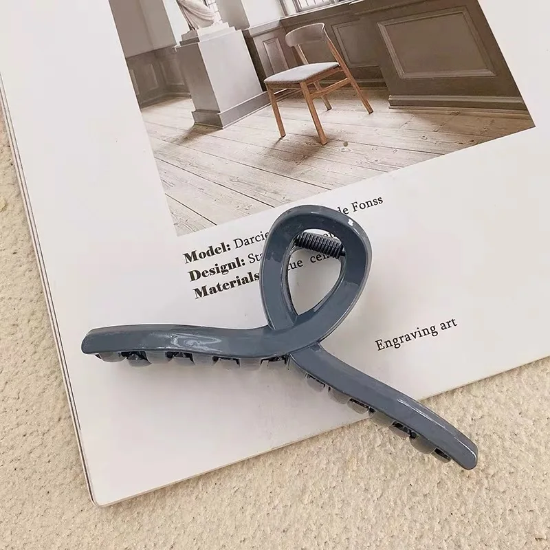 Заколка для волос женская с прозрачными крапанами милая прямоугольная заколка