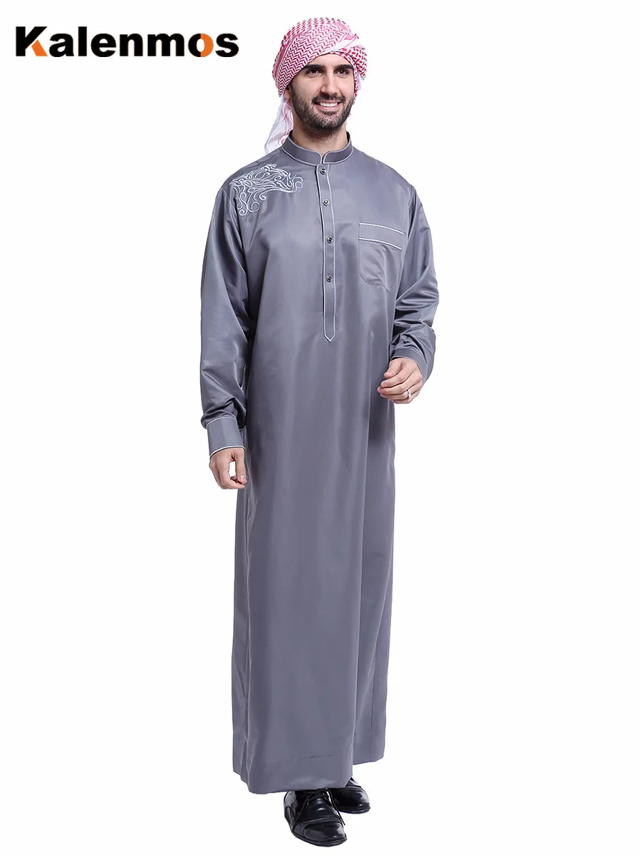 Для мужчин Костюмы Арабские накидки и таубы исламский кафтан кимоно длинный