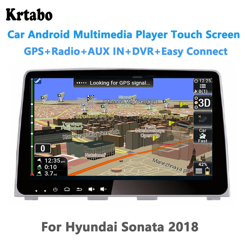 Для Hyundai Sonata 2018 HD навигация изображения задним ходом интегрированная машина Android