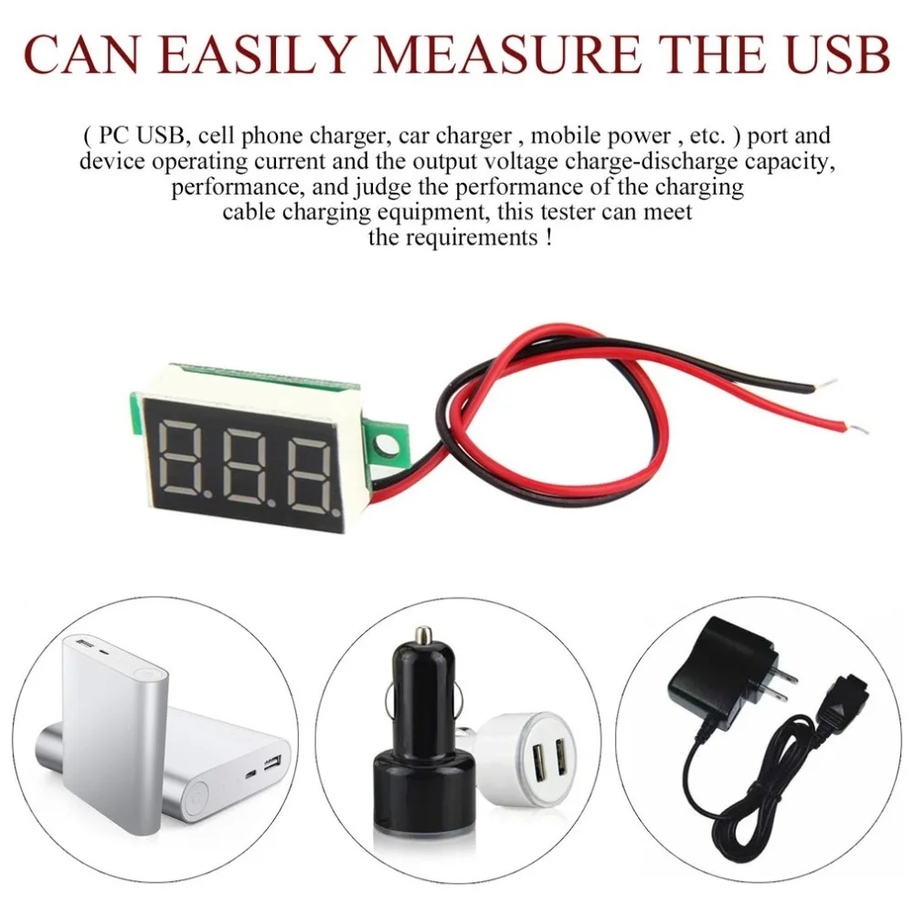 ЖК дисплей цифровой амперметр voltimetro красный светодиодный вольтметр измеритель