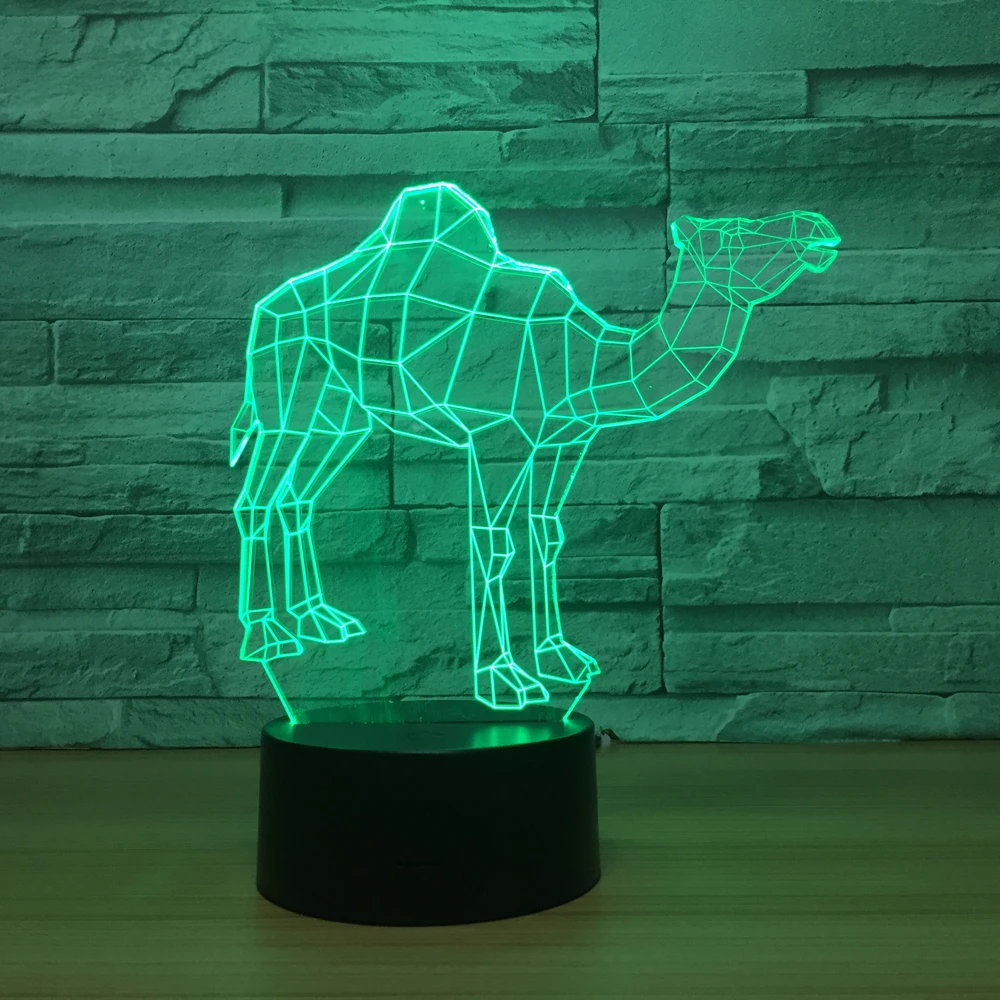 Новинка 2018 ночсветильник camel 3D лампа для умного дома Энергосберегающая