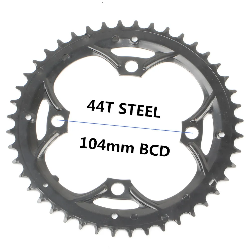 Круглая цепь MTB горный велосипед 104BCD 22T 24T 32T 34T 38T 42T 44T шатуны стали алюминиевый сплав зубная пластина запчасти