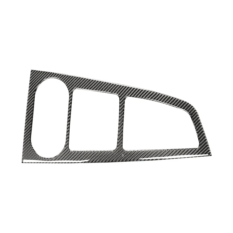 

Carbon Fiber Car Control Gear Shift Box Panel Water Cup Holder Frame Cover for - A4 B9 2017-2019 Car-Stling